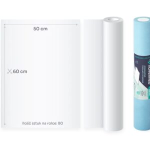 Podkład podfoliowany NOVELMED 2x bibuła 1x folia 60cm x 50m niebieski